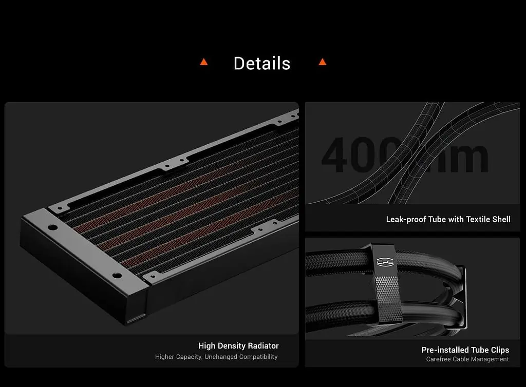 СВО PcCooler PсCOOLER DA360 PRO ARGB Black (DA360Pro-BKAWXL-GL) - фото 11