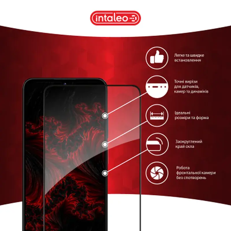 Скло захисне Intaleo Full Glue Xiaomi 14T Pro Black (1283126603426) - фото 3