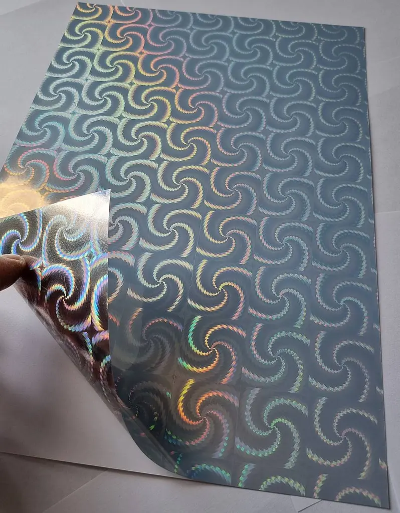 Плівка для друку Galaxy А4 80 мкм Spiral Holografic 20 шт Прозорий (11105) - фото 2