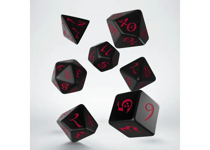 Набір кубиків Classic RPG Black & red Dice Set , 7 шт. (SCLE06) - фото 2