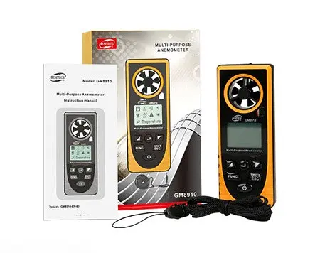 Многофункциональный анемометр-метеостанция 0.7-30м/с -20-60°C Benetech 4.8x2.12x12.2 см hoz0010068 - фото 6