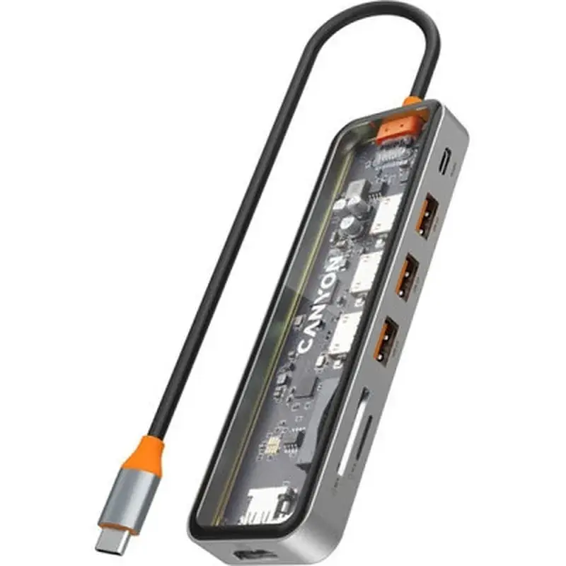 Порт-реплікатор Canyon Docking Station DS-13 4k 7-in-1 USB-C (CNS-TDS13) - фото 5