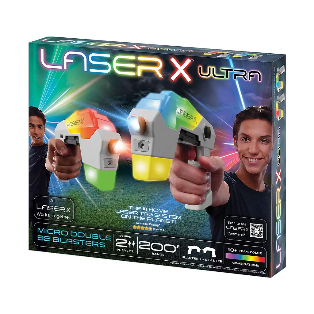 Ігровий набір для лазерних боїв - LASER X ULTRA MICRO ДЛЯ ДВОХ ГРАВЦІВ Laser X 87551 - фото 5
