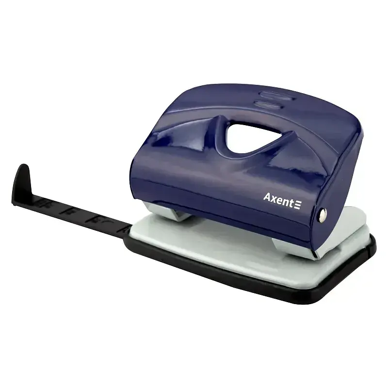 Дирокол Axent Exakt-2 3920-02 20 аркушів металевий синій - фото 2