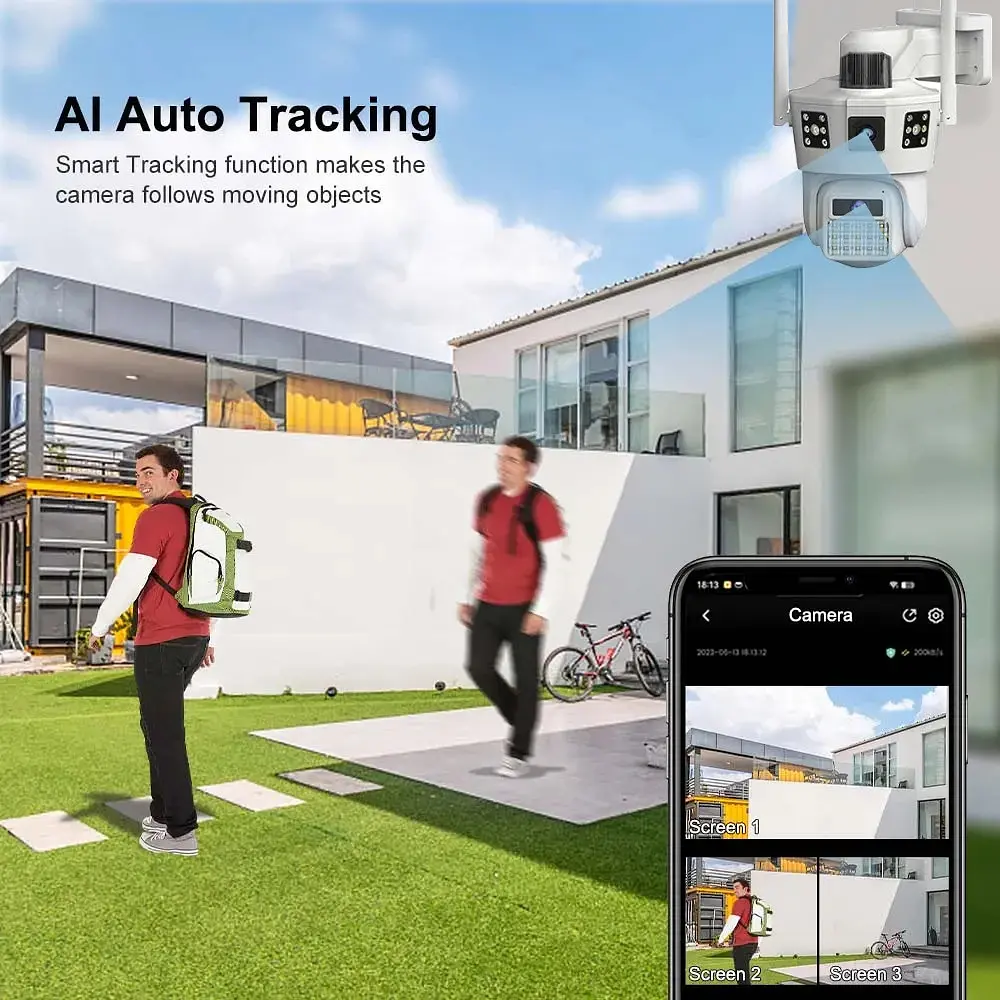 Камера XPRO на 3 линзы с Wi-Fi и солнечной панелью SD 39 (44563-_1065) - фото 6