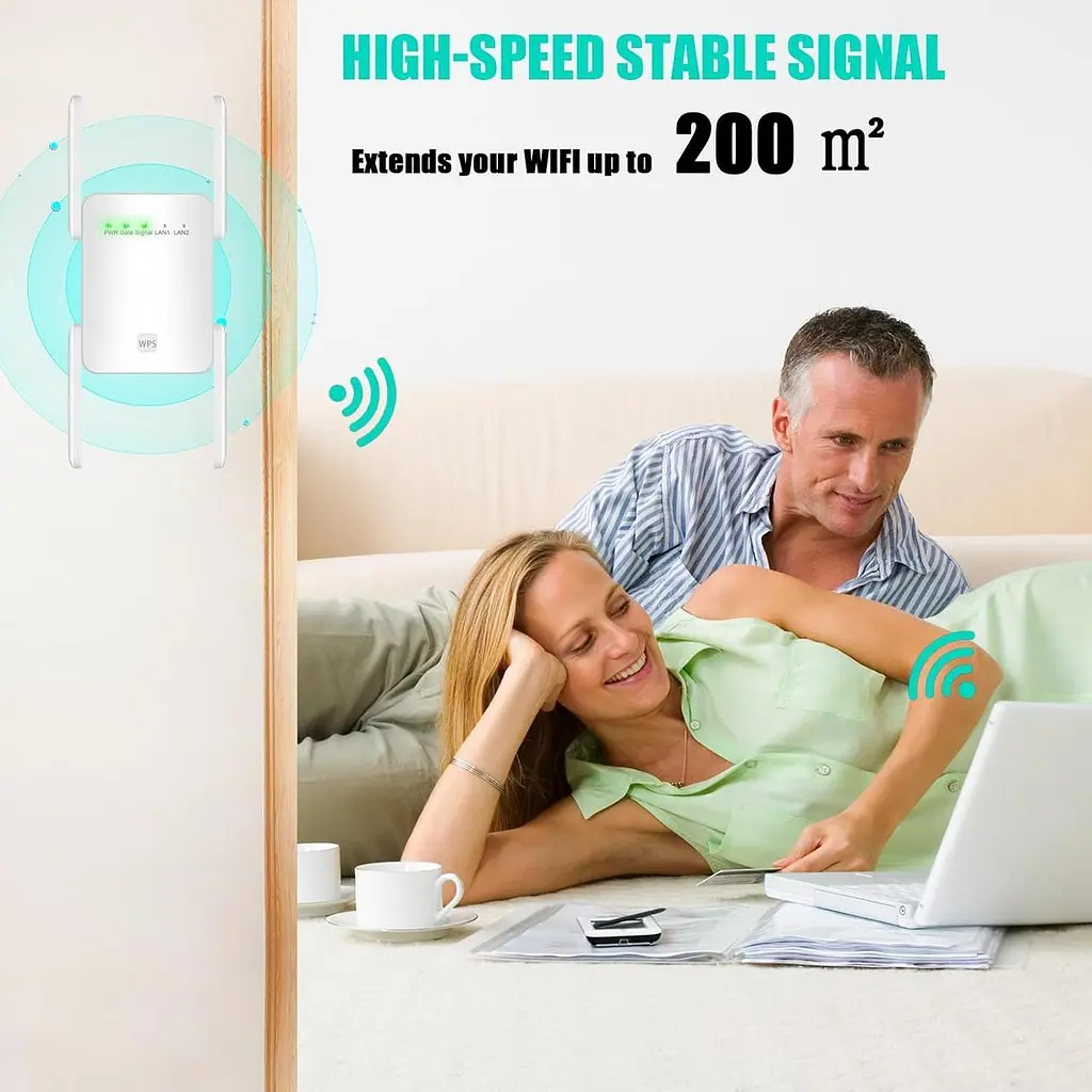 Wi-Fi репітер 300 Mbps з LAN-портом для посилення сигналу - фото 2