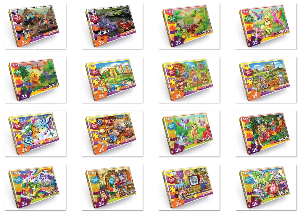 Пазлы мягкие Danko Toys, 35 элементов, S35-10 (в ассортименте) - фото 4