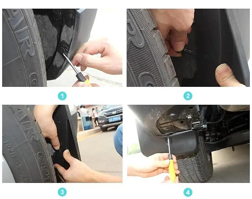 Бризковики для Mazda CX-5 2012-2017 Комплект 4 шт 0000-8H-R10, KD33-V3-460A (BMDC51221) - фото 3
