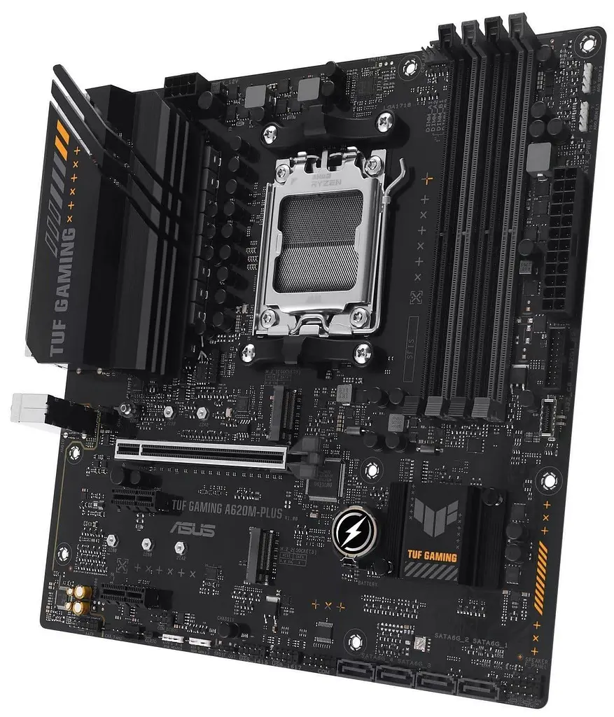 Материнська плата ASUS TUF GAMING A620M-PLUS (TUF GAMING A620M-PLUS) (Socket AM5, AMD A620, Micro-ATX) - фото 3