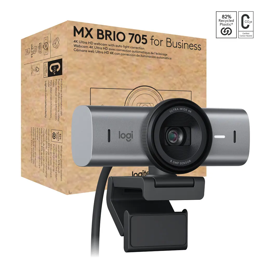 Веб-камера Logitech MX Brio 705 for Business 4K Graphite (960-001530) - фото 3