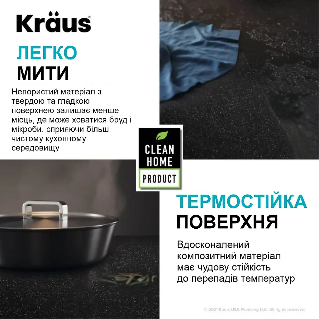 Кухонная мойка Kraus Bellucci KGUW2-33MBL, Черный - фото 10