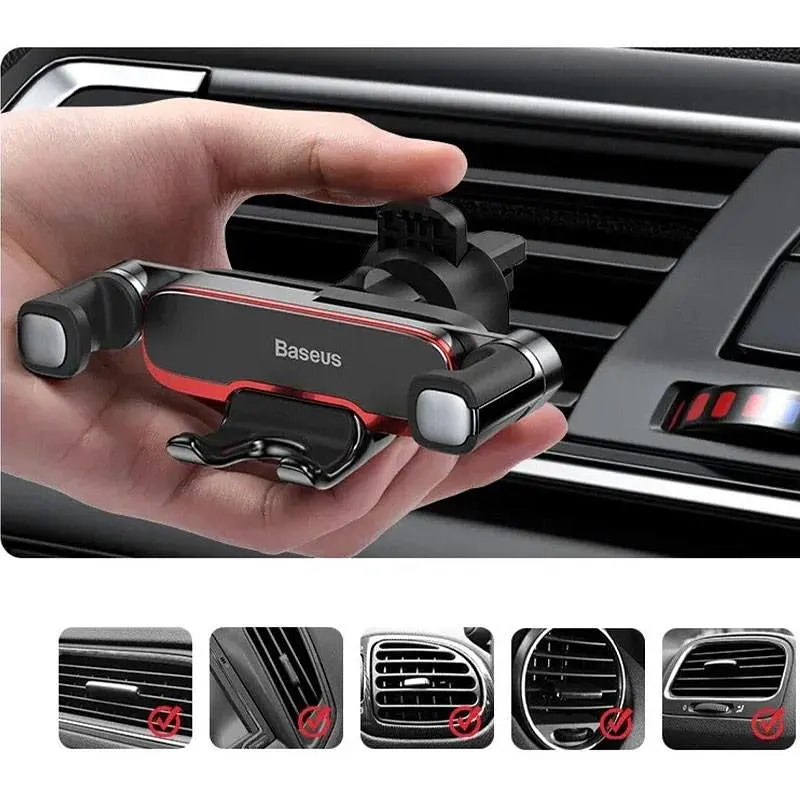 Автотримач Baseus Mr Hui Gravity Car Mount (SUYL-HU0) Black - фото 7