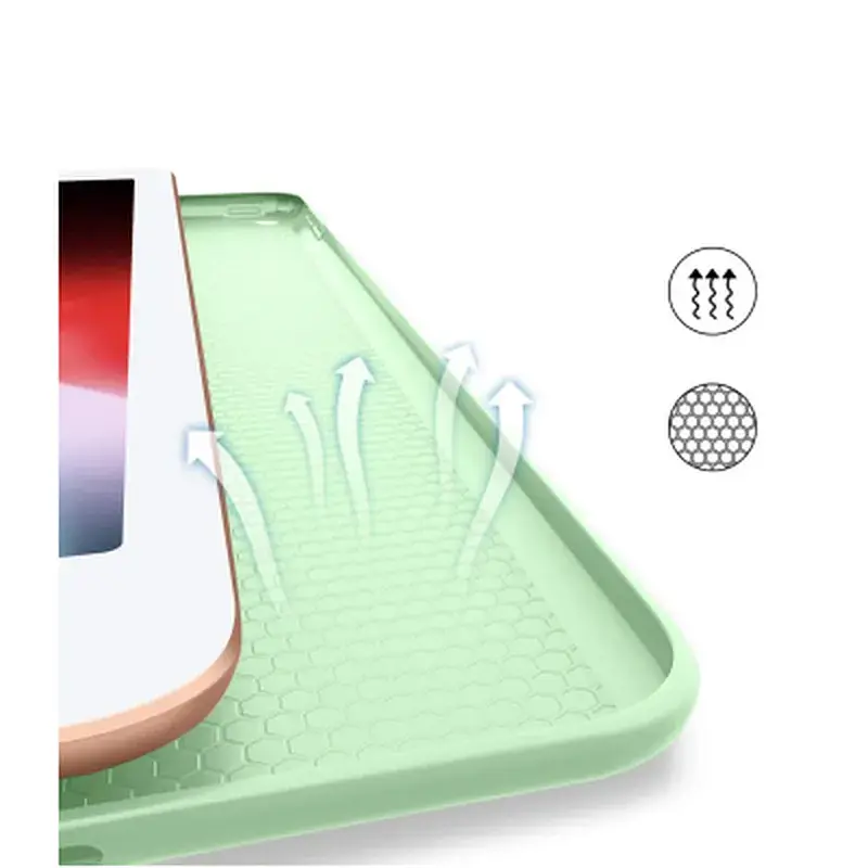 Чохол до планшета BeCover Tri Fold Soft TPU Silicone Apple iPad 9.7 2017/2018 A1822/A1823/A1893/A1954 Green (706878) - фото 4