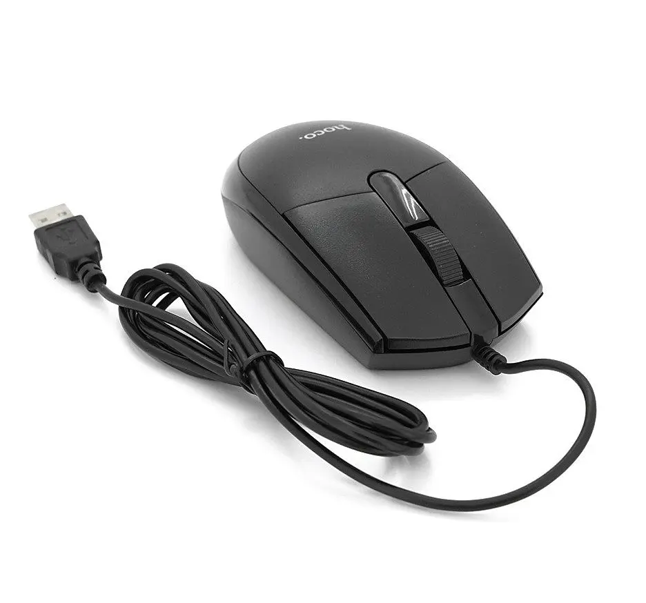 Комплект клавіатура та мишка HOCO GM-16 USB KB+Mouse Black (Eng/Pyc) - фото 2