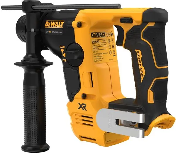 DeWALT Перфоратор акумуляторний DeWalt SDS PLUS 12В XR 1.1Дж 0-910об/хв 0-4280уд/хв 2 режими 1.7кг без АКБ та ЗП - фото 2