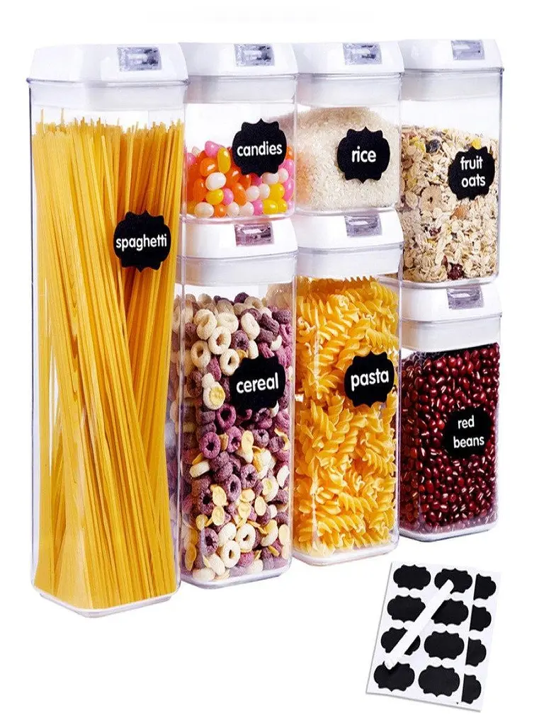 Набір контейнерів FOOD Storage Container Set для зберігання їжі, сипких та круп • 7 ємностей з герметичними кришками - фото 2