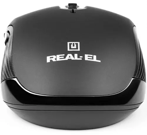 Миша REAL-EL RM-331W Wireless, Black, бездротова, USB, оптична, 1600 dpi, 5 кнопки, 2xAAA - фото 2