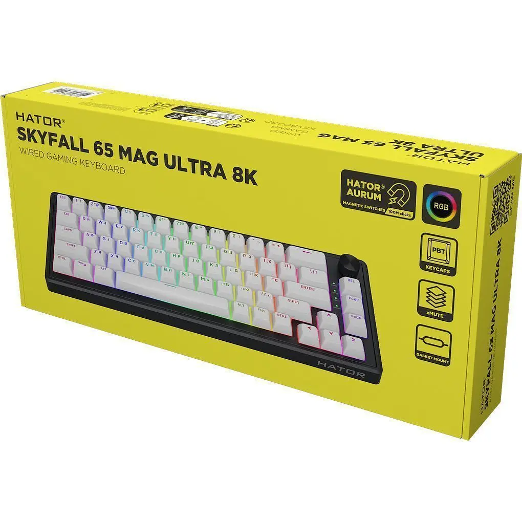 Клавіатура Hator Skyfall 65 MAG ULTRA 8K Black/White (HTK1860UA) [158501] - фото 7