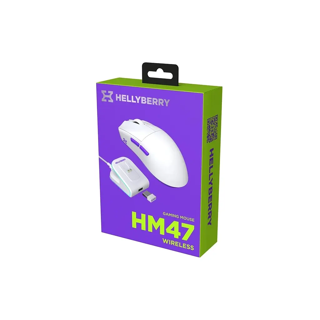 Мишка Hator Hellyberry HM47 Wireless White/Violet (HM47_white_violet) - фото 10