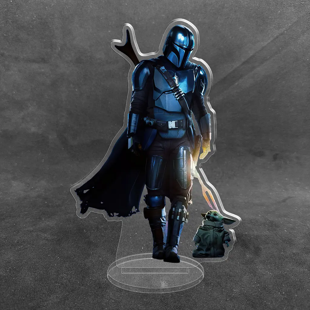 Акрилова колекційна фігурка Мандалорец The Mandalorian 15 см - фото 2