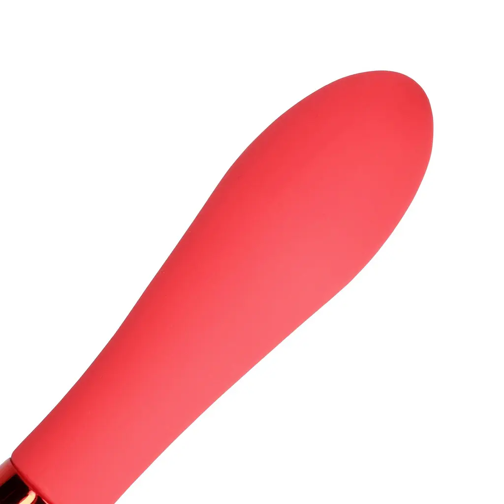 Вібратор Loveline Smooth Silicone G-Spot 20.5 см червоний - фото 3