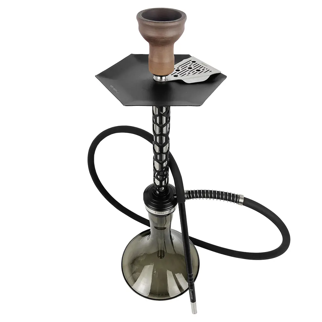 Кальян Embery MONO-H 4.0 Silver-Black Craft Brown - фото 3