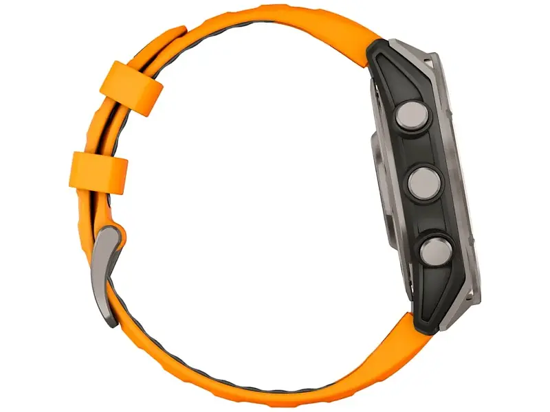 Спортивний годинник Garmin Fenix 8 47mm AMOLED Sapphire Titanium w. Spark Orange/Graphite Silicone Band (010-02904-10/11) - фото 4