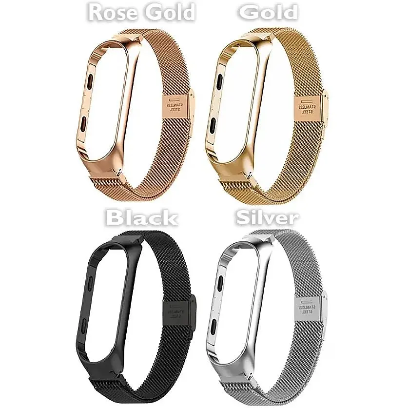 Ремінець BeCover Metal для Xiaomi Mi Smart Band 8 Rose Gold (709360) - фото 3