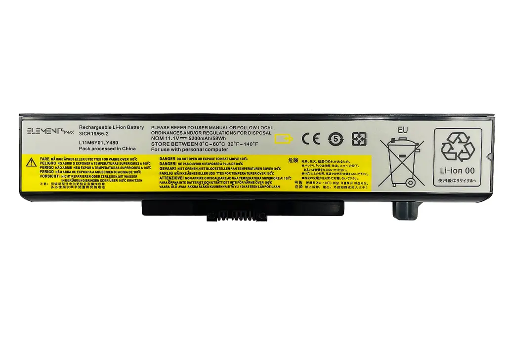 Акумулятор для Lenovo IdeaPad G480 G580 Y480 Y580 Z380 Z480 Z485 Z580 Z585 11.1V 5200 mAh (Y480-3S2P-5200) - фото 2