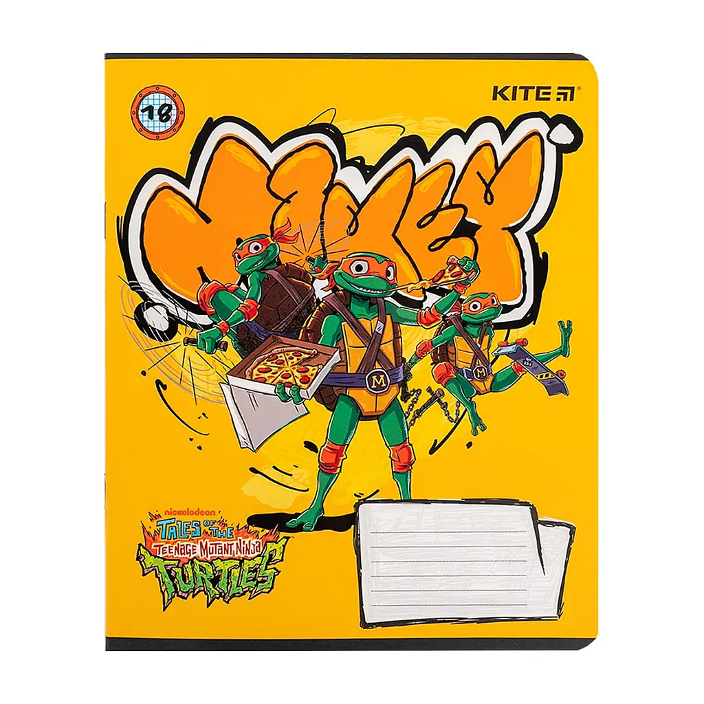 Зошит Kite Ninja Turtles, 18 аркушів, клітинка (NT24-236), в асортименті - фото 2