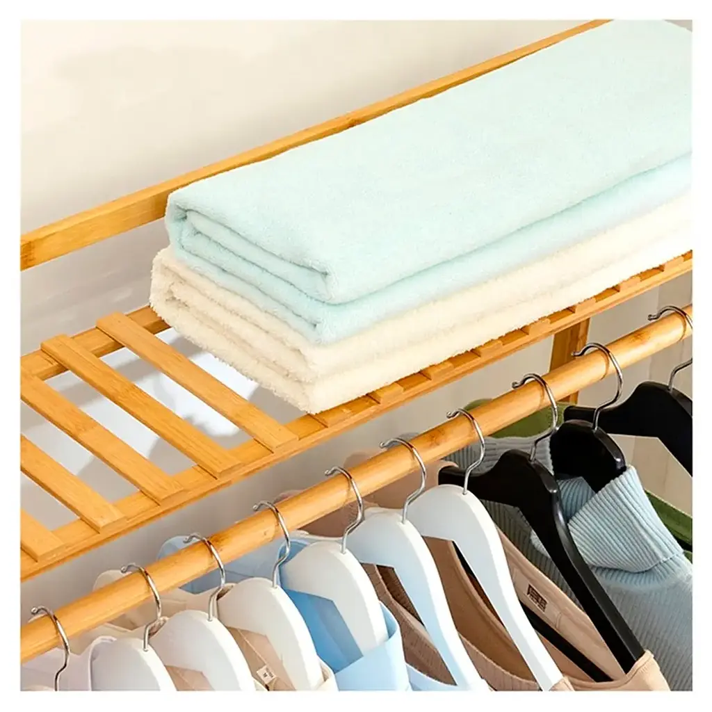 Вешалка стойка Supretto для одежды напольная бамбуковая (91680001) - фото 9