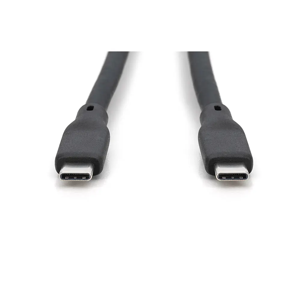 Дата кабель USB-C to USB-C 2.0m USB 4.0 Gen2 20G 240W 8K silicone black Digitus (AK-300344-020-S) - фото 4