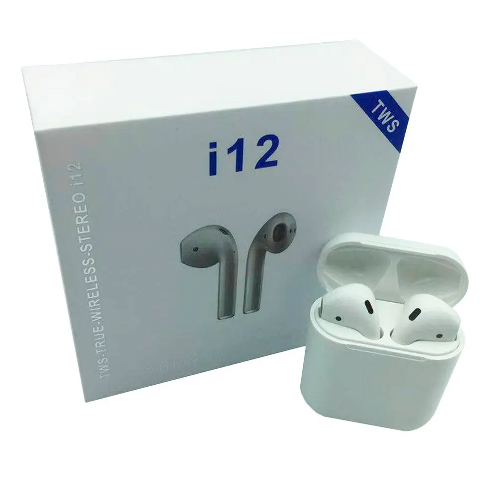 Навушники AirPods i12 BT з сенсором Bluetooth бездротові навушники - вкладиші в зарядному кейсі - фото 2
