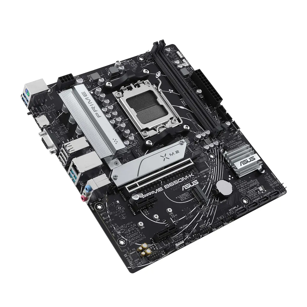 ASUS Материнська плата PRIME B650M-K sAM5 B650 2xDDR5 M.2 HDMI D-Sub mATX - фото 5