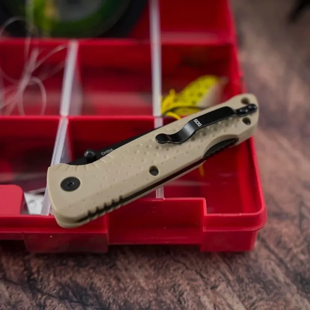 Ніж SOG Adventurer LB Black Blade FDE - фото 5