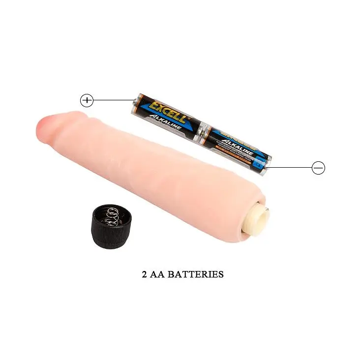 Вібратор Baile Cyberskin Big Vibe Flesh 24.8 см тілесний - фото 6