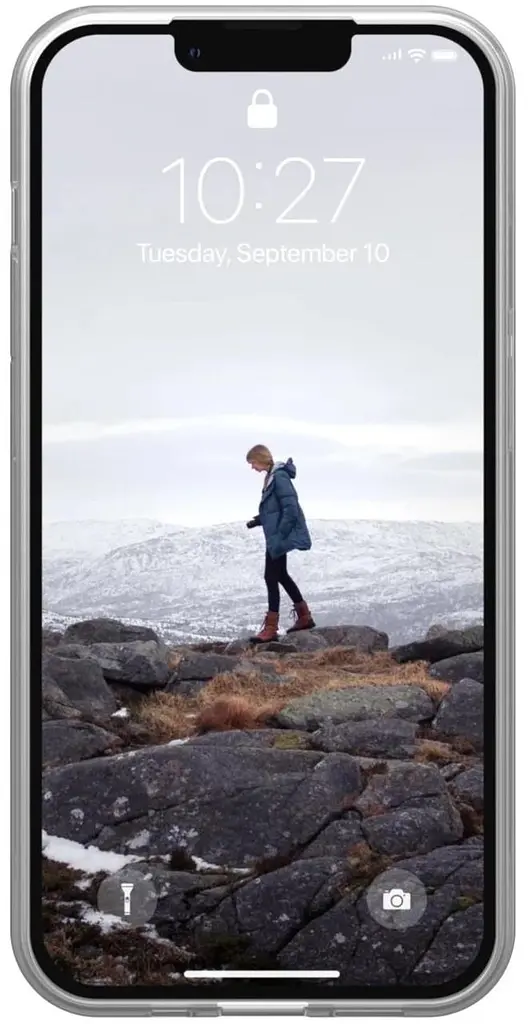 Оригінальний протиударний силіконовий чохол UAG Lucent для iPhone 13 Pro Ice (11315N314343) - фото 5