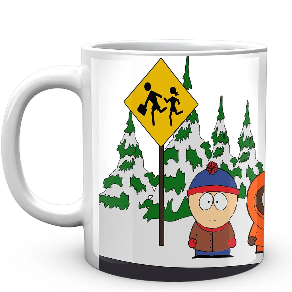 Кухоль GeekLand South Park Ерік Стен Кайл Кенні SP 02.36 330 мл білий