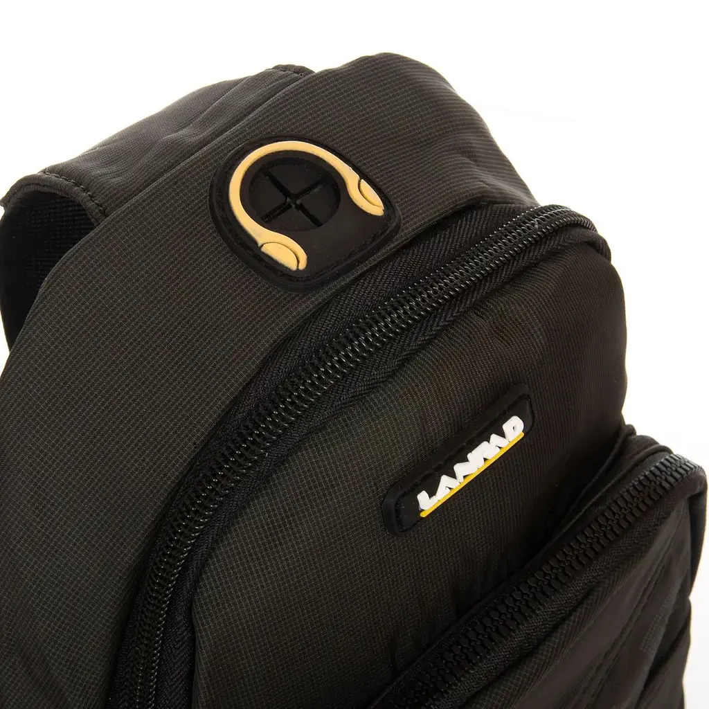 Сумка чоловіча LANPAD на плече 16х23х10 см Чорний (LAN15050 black) - фото 5