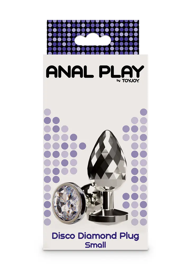 Анальная пробка Anal Play Disco Diamond Plug Small 7.5 см (серебристый) - фото 4