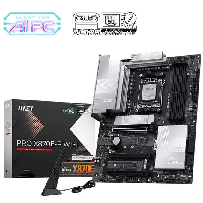 Материнська плата MSI PRO X870E-P WIFI (PRO X870E-P WIFI) (Socket AM5, AMD X870E, ATX) - фото 5