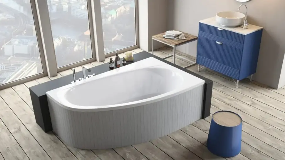 Ванна акрилова Radaway Naxia 170x110 права + ніжки + сифон R135L (WA1-33-170x110P) - фото 3