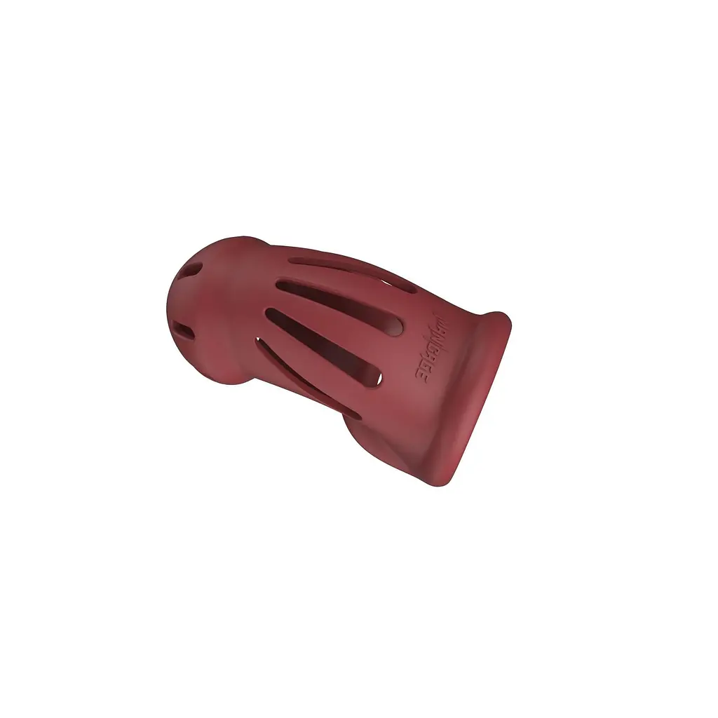 Пояс вірності для чоловіків ManCage Model 28 Chastity Cage, 9.5 см (червоний) - фото 7