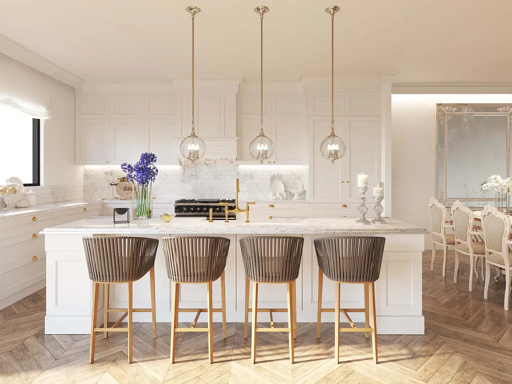 Люстра "Aqua" PikArt ст. 23085 Золотой - фото 4