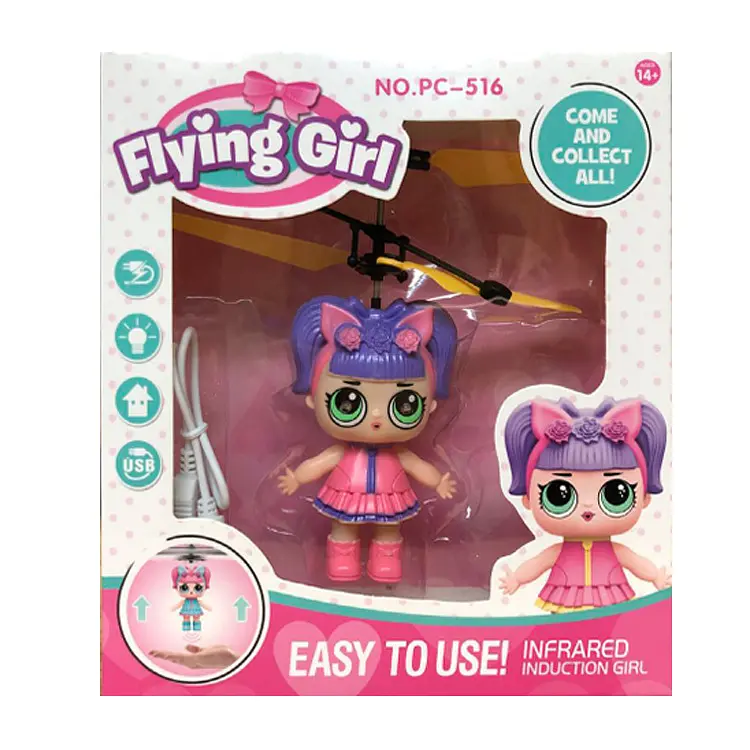Летающая девочка с сенсорным контролем для детей UFT Fly 20 Pink - фото 2