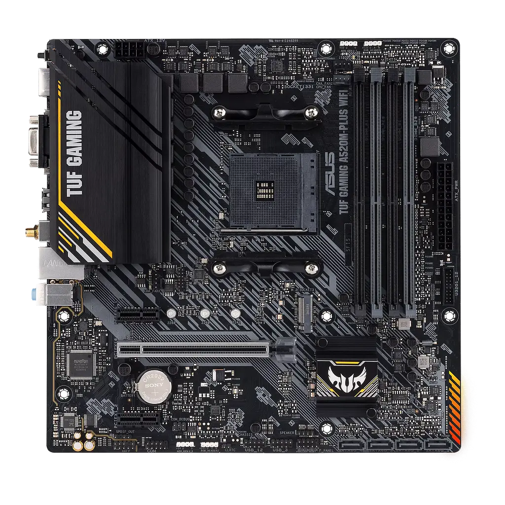 Материнська плата Asus A520M-Plus TUF Gaming Wi-Fi Socket AM4 (TUF GAMING A520M-PLUS WIFI) - фото 2