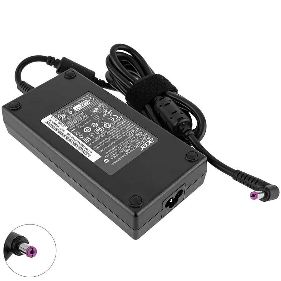 Блок живлення для ноутбука Acer 19.5V, 9.23A, 180W, 5.5x1.7мм, black (без кабелю !) - фото 2
