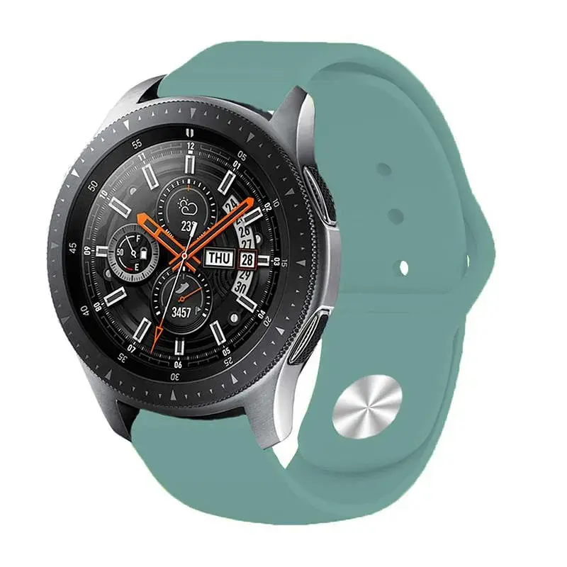 Силіконовий ремінець BeCover для Xiaomi iMi KW66/Mi Watch Color/Haylou LS01/Watch S1 Active Marine-Green (706365) - фото 4