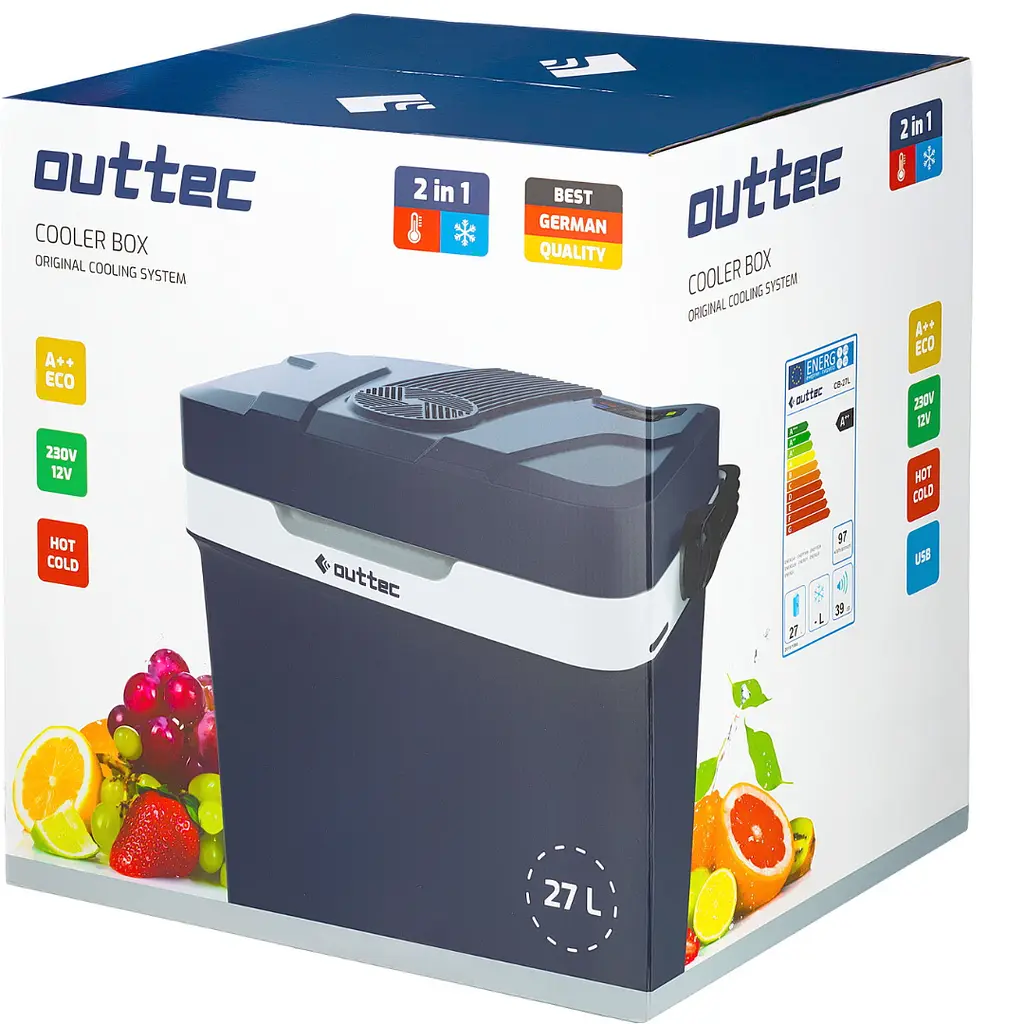 Автохолодильник Outtec 27 L чорний - фото 3