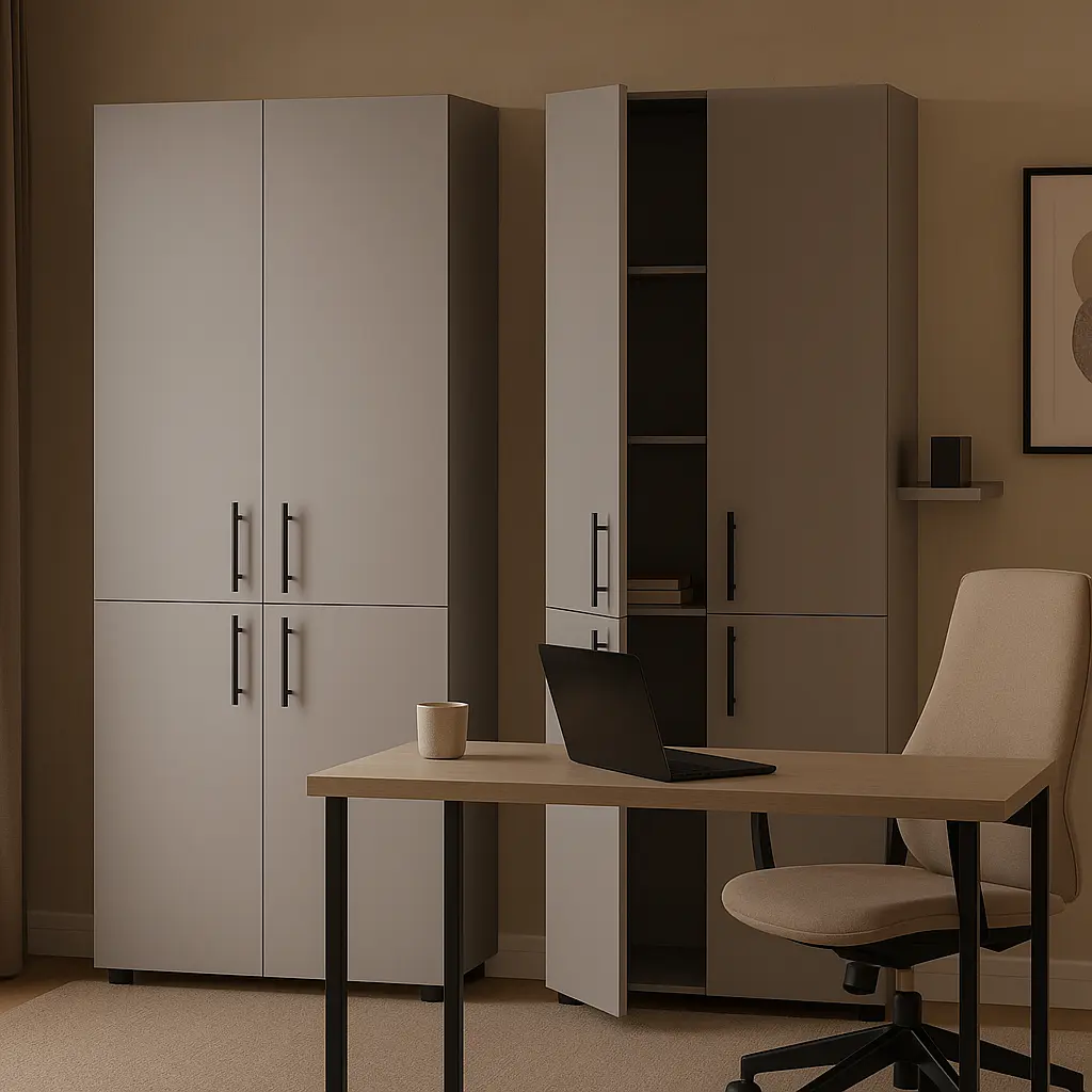 Шафа для документів закрита ОП-614 Orange-Line 700х347х1825 Сіра мишка - фото 2